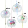 ２０２４年版　ガラス風鈴（金魚・花火・あじさい・朝顔）4柄アソート
