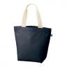 フェアトレードコットンキャンバストート（L） 内ポケット（ネイビー）