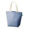 フェアトレードコットンキャンバストート（L） 内ポケット（スモークブルー）
