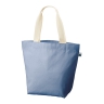 フェアトレードコットンキャンバストート（L） 内ポケット（スモークブルー）