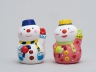 らくがきクリスマス貯金箱（スノーマン）