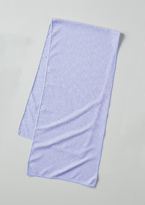 パステルカラー　涼感タオル（パープル）
