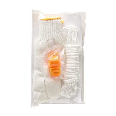 軍手・ロープ・笛３点セット