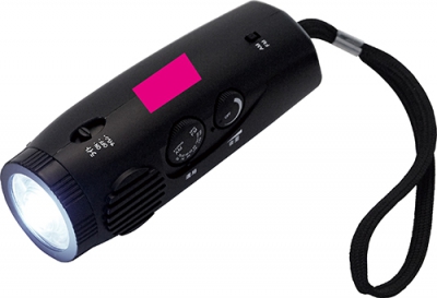 AM/FMラジオライト（防犯サイレン付）