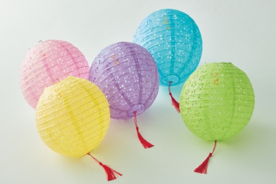 紙ちょうちん　LEDライト付