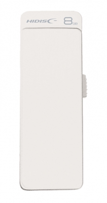 スライド式USBフラッシュドライブ　8GB