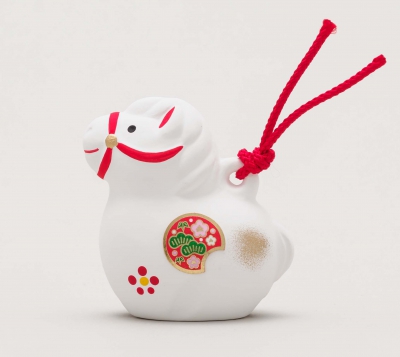 吉祥の午土鈴（小）