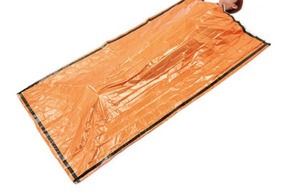 静音アルミ寝袋（オレンジ）