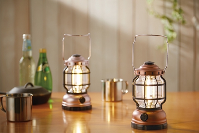 アンティーク調キャンプランタン（ピンク）