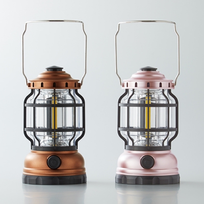 アンティーク調キャンプランタン（ブラウン）