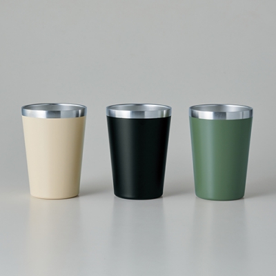 真空断熱タンブラー420ｍｌ（ベージュ）