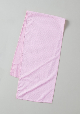 パステルカラー　涼感タオル（ピンク）