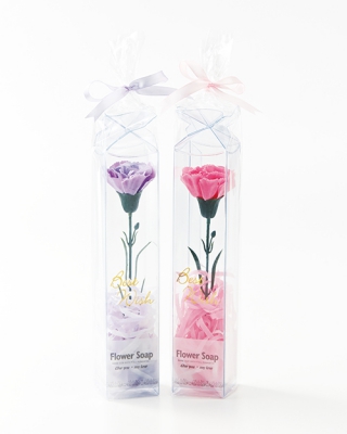 フラワソープカーネーション一輪プラケース入