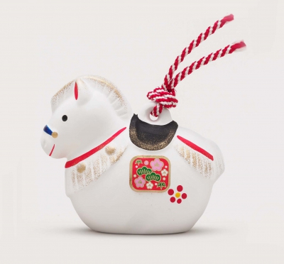 吉祥の午土鈴（大）