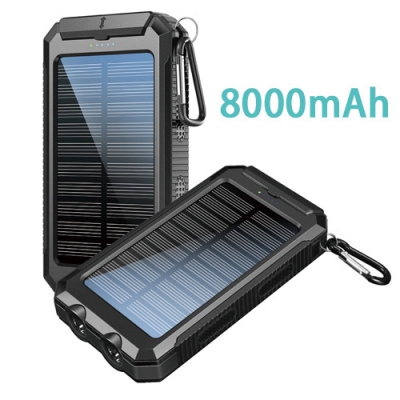 ライト付ソ－ラーバッテリ－8000ｍAh